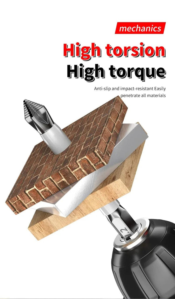 Planet Gates 6Pcs 6 PCs Non-Slip Magnetic Cross Head Household Electric Driver Screw Set - High Hardness Hand Drill Bits for Electric Screwdrivers