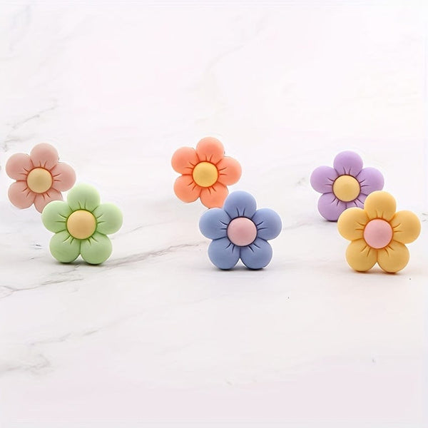 Planet Gates 6pcs 6pcs Cute Cartoon Flower Car Air Vent Decorations - Personalize Your Car Interior & Add A Touch Of Goddess!