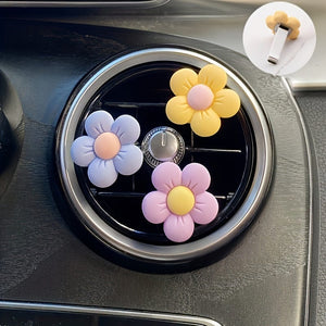 Planet Gates 6pcs 6pcs Cute Cartoon Flower Car Air Vent Decorations - Personalize Your Car Interior & Add A Touch Of Goddess!