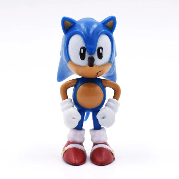 Planet Gates 6pcs B New whole set sale Sonic Tails Werehog Action Figures Blue Shadow Doll Cartoon Figurines Collectible Dolls Kids Hedgehog Toy