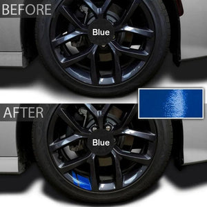 Planet Gates 6pcs-Blue 6Pcs Car Sticker Reflective Wheel Hub Decals Resistant Cover Exterior Accessory Car Decor Car Stickers for Dodge Chrysler Jeep