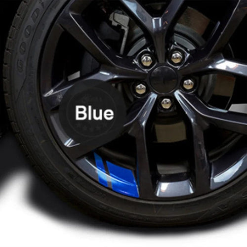Planet Gates 6pcs-Blue 6Pcs Car Sticker Reflective Wheel Hub Decals Resistant Cover Exterior Accessory Car Decor Car Stickers for Dodge Chrysler Jeep