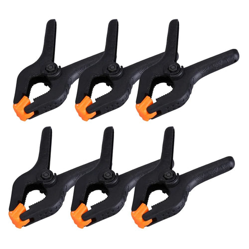Planet Gates 6pcs/lot 3inch Plastic Nylon Adjustable Woodworking Clamps Wood Working Tools Spring Clip Carpentry Clamps Outillage Menuiserie