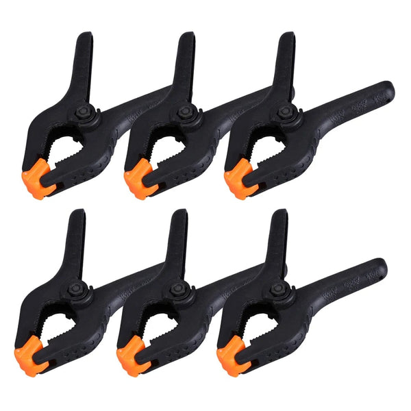 Planet Gates 6pcs/lot 3inch Plastic Nylon Adjustable Woodworking Clamps Wood Working Tools Spring Clip Carpentry Clamps Outillage Menuiserie