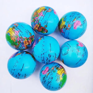 Planet Gates 6Pcs/lot 6.3cm Smile Face Foam Ball Squeeze Stress Ball Outdoor Sports Relief Toy Hand Wrist Exercise PU Toy Balls For Children