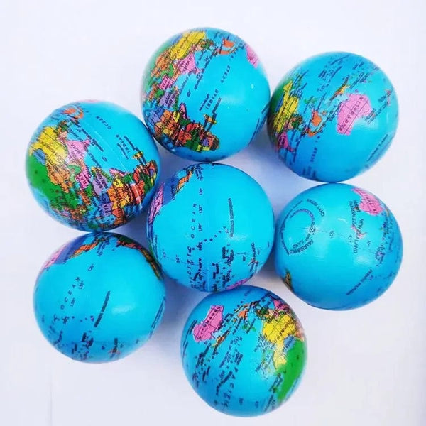 Planet Gates 6Pcs/lot 6.3cm Smiling Foam Ball Squeeze Stress Ball Relief Toy Hand Wrist Exercise Face PU Toy Balls For Children