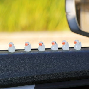 Planet Gates 6pcs Luminous Duck Cute Car Interior Decoration Center Console Decoration
