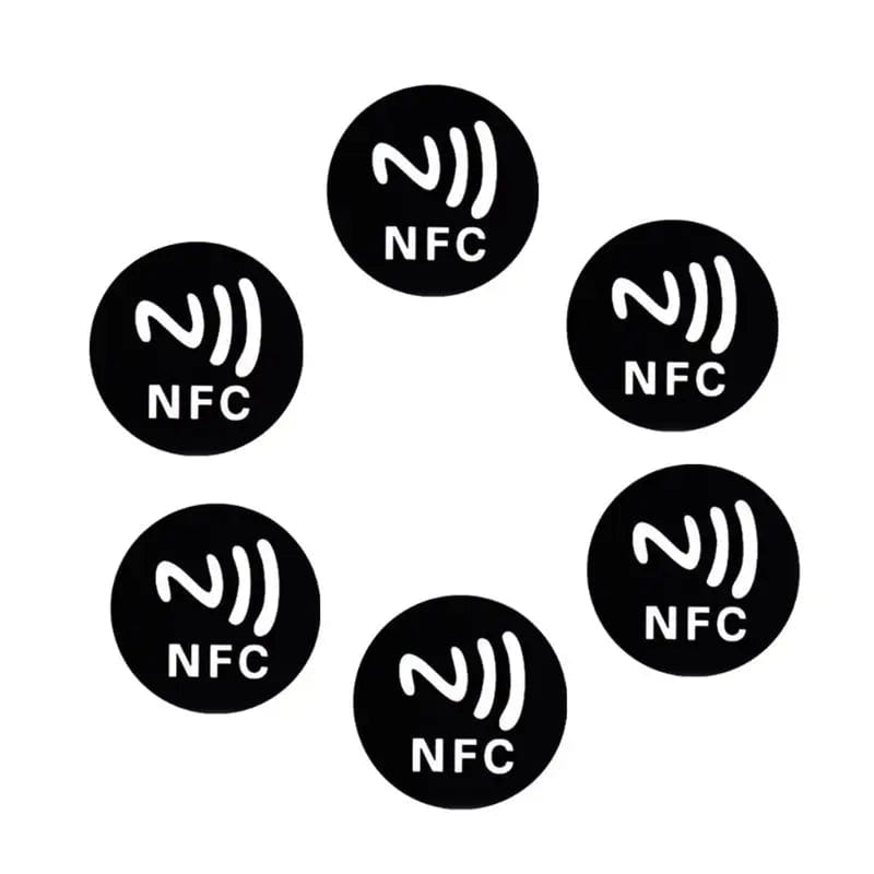 Planet Gates 6PCS NFC Stickers Ntag213 Tags NTAG 213 Sticker Label Badges nfc micro tag