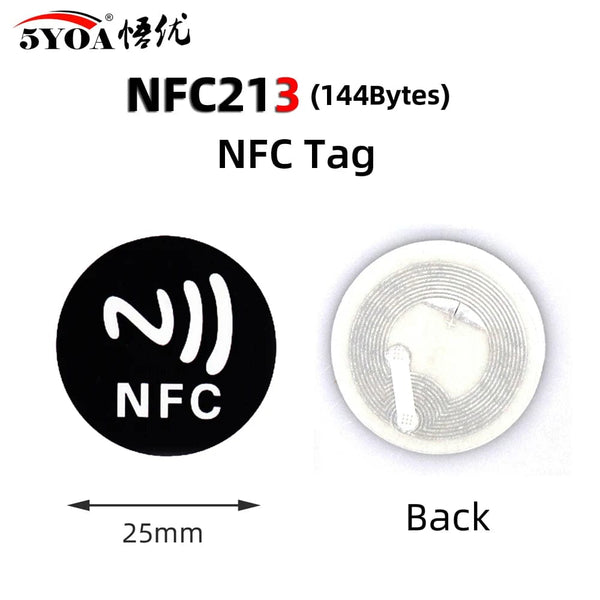 Planet Gates 6PCS NFC Stickers Ntag213 Tags NTAG 213 Sticker Label Badges nfc micro tag