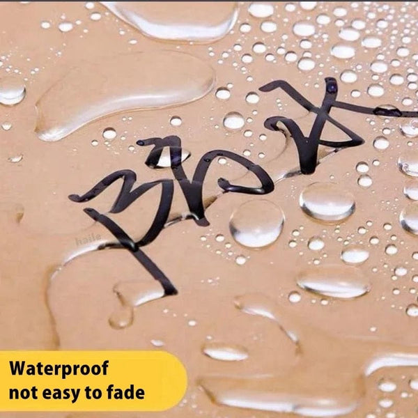 Planet Gates 6Pcs Oily Waterproof Permanent Fine Point Paint Red/Black/blue Marker Pens for Tyre Markers Signature Pen Stationery Supplies