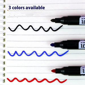 Planet Gates 6Pcs Oily Waterproof Permanent Fine Point Paint Red/Black/blue Marker Pens for Tyre Markers Signature Pen Stationery Supplies