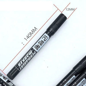 Planet Gates 6Pcs Oily Waterproof Permanent Fine Point Paint Red/Black/blue Marker Pens for Tyre Markers Signature Pen Stationery Supplies