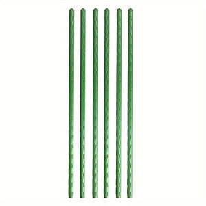 Planet Gates 6pcs Plant Skates 6pcs, Plant Post Garden, Sturdy Green Plant Stick, Tomato Stick Support Pot, Garden Post Coated Steel Plant Rod, Yard Plant Support Pot Plant, Tomato, Cucumber, Strawberry Bean, Garden Climbing Pergola Set, Plant Holder