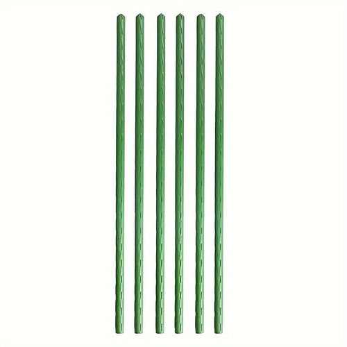 Planet Gates 6pcs Plant Skates 6pcs, Plant Post Garden, Sturdy Green Plant Stick, Tomato Stick Support Pot, Garden Post Coated Steel Plant Rod, Yard Plant Support Pot Plant, Tomato, Cucumber, Strawberry Bean, Garden Climbing Pergola Set, Plant Holder