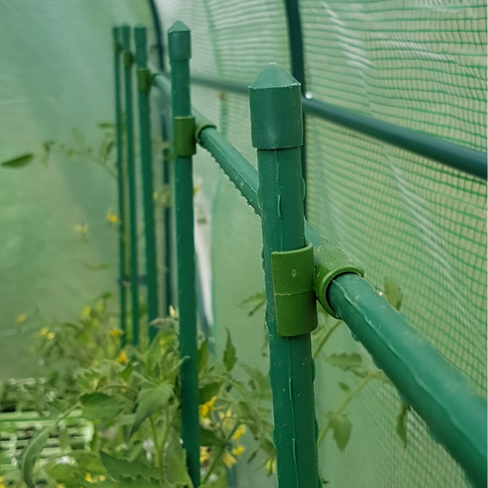 Planet Gates 6pcs Plant Skates 6pcs, Plant Post Garden, Sturdy Green Plant Stick, Tomato Stick Support Pot, Garden Post Coated Steel Plant Rod, Yard Plant Support Pot Plant, Tomato, Cucumber, Strawberry Bean, Garden Climbing Pergola Set, Plant Holder