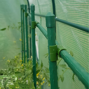 Planet Gates 6pcs Plant Skates 6pcs, Plant Post Garden, Sturdy Green Plant Stick, Tomato Stick Support Pot, Garden Post Coated Steel Plant Rod, Yard Plant Support Pot Plant, Tomato, Cucumber, Strawberry Bean, Garden Climbing Pergola Set, Plant Holder