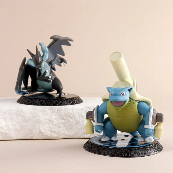 Planet Gates 6Pcs-set Pokemon 6 Pcs/Set Anime Figure Pikachu 6-7cm Figure Charizard Blastoise Squirtle Bulbasaur Action Figures Model  toys Gifts