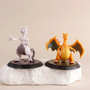 Planet Gates 6Pcs-set Pokemon 6 Pcs/Set Anime Figure Pikachu 6-7cm Figure Charizard Blastoise Squirtle Bulbasaur Action Figures Model  toys Gifts