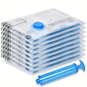 Planet Gates 6pcs Vacuum Compression Storage Bag, Dustproof Sealed Storage Container For Clothes, Blankets, Shirts, Household Space Saving Organizer For Dorm, Closet, Wardrobe, Bedroom, Bathroom