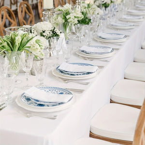 Planet Gates 6pcs, White Tablecloth, Rectangle Simple Style Table Cloth For Dining Table, Wrinkle Resistant Washable Polyester Table Cover For Dining Party And Camping