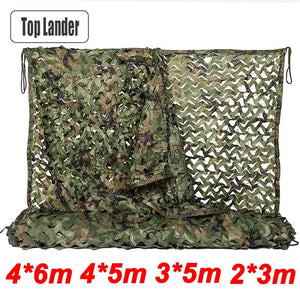 Planet Gates 6x4m 2x3m Military Camouflage Net Camo Netting Army Nets Shade Mesh Hunting Garden Car Outdoor Camping Sun Shelter Tent