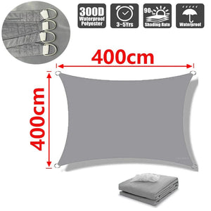 Planet Gates 6x4m waterproof sunshade sunshade protective cover canvas camping sunshade cloth large outdoor rain and snow shed garden terrace