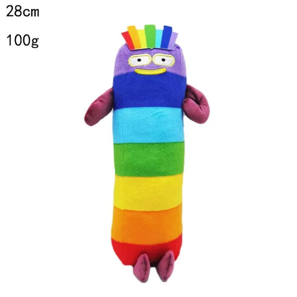 Planet Gates 7 14-30cm Cartoon number Plush Doll Toy Educational Stuffed Movie TV number Toys Kids Gift early childhood education doll