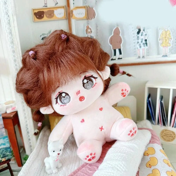Planet Gates 7 20cm Cotton Doll Soft Stuffed Plush Doll Dress Up Dolls Cute Plush Toy Anime Can Be Placed in A Shape Nude Doll Accessories