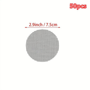 Planet Gates 7.37x7.37cm / 50pcs 50pcs Flower Pot Hole Mesh Pad - Keep Soil In & Drainage Out - Gardening Supplies