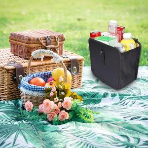 Planet Gates 7.57 L Hanging Car Trash Can, Armrest Box Hanging Garbage Basket, 2 Gallons Waterproof Black Litter Garbage Organizer Car Interior Accessories