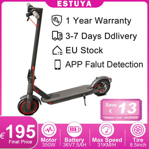 Planet Gates 7.5AH 16KM Range TUYA JUICEASE 16KM Electric Scooter Adults 350W 7.5AH Escooter 8.5inch Tire Free Shippng 31KM/H IP65 Waterproof Electric Kick Scooter