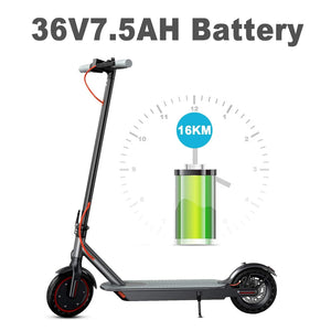 Planet Gates 7.5AH 16KM Range TUYA JUICEASE 16KM Electric Scooter Adults 350W 7.5AH Escooter 8.5inch Tire Free Shippng 31KM/H IP65 Waterproof Electric Kick Scooter