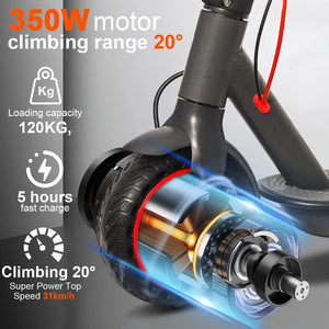 Planet Gates 7.5AH 16KM Range TUYA JUICEASE 16KM Electric Scooter Adults 350W 7.5AH Escooter 8.5inch Tire Free Shippng 31KM/H IP65 Waterproof Electric Kick Scooter