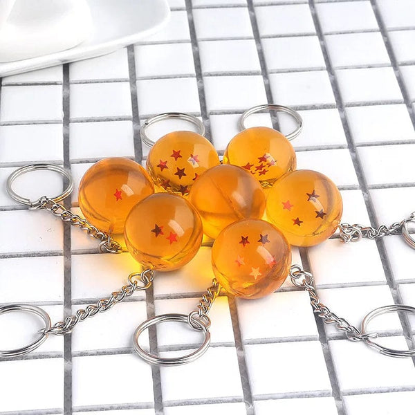 Planet Gates 7 Blue Anime Dragon Ball Series Keychain Charms Accessories 1 2 3 4 5 6 7 Star Dragon Balls Cosplay Keyring Pendant Holder Toys Gift