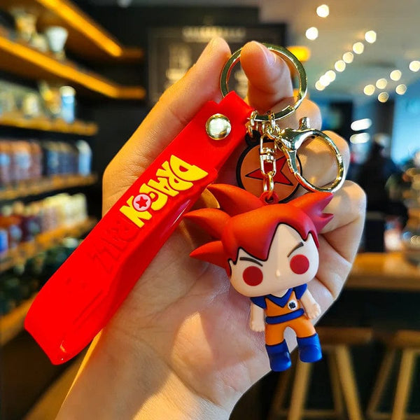 Planet Gates 7 Blue Anime Dragon Ball Series Keychain Charms Accessories 1 2 3 4 5 6 7 Star Dragon Balls Cosplay Keyring Pendant Holder Toys Gift