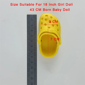 Planet Gates 7 CM Doll Shoes Sandal For 43 CM Born Baby Doll Clothes Accessories 18 Inch American Doll Girl‘s Toys Our Generation Gift