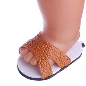 Planet Gates 7 CM Doll Shoes Sandal For 43 CM Born Baby Doll Clothes Accessories 18 Inch American Doll Girl‘s Toys Our Generation Gift