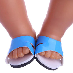 Planet Gates 7 CM Doll Shoes Sandal For 43 CM Born Baby Doll Clothes Accessories 18 Inch American Doll Girl‘s Toys Our Generation Gift