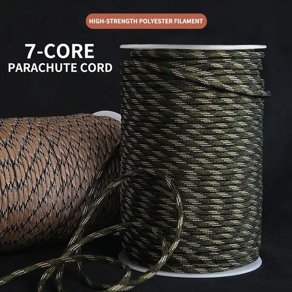 Planet Gates 7 Cores 550 Paracord Cord 5 8 16 31 M Dia.4mm For Outdoor Camping Survival Lanyard Parachute Rope Hiking Tent Accessories