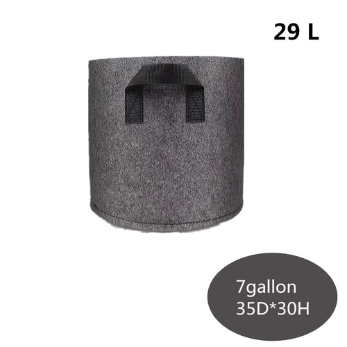 Planet Gates 7 gallon / CHINA Planting bag black/grey potato fabric vegetable seedling  growing pot garden tools 1-15 gallon eco-friendly grow bag