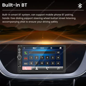 Planet Gates 7 inch HD Touch Screen Universal Car Radio MP5 Multimedia Video Player Support BT SWC TF Camera FM radio MirrorLink carplay