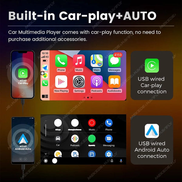 Planet Gates 7 inch HD Touch Screen Universal Car Radio MP5 Multimedia Video Player Support BT SWC TF Camera FM radio MirrorLink carplay