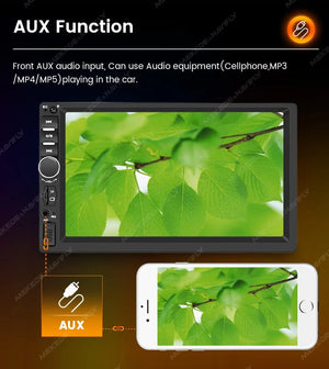 Planet Gates 7 inch HD Touch Screen Universal Car Radio MP5 Multimedia Video Player Support BT SWC TF Camera FM radio MirrorLink carplay