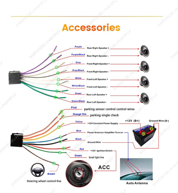 Planet Gates 7 inch HD Touch Screen Universal Car Radio MP5 Multimedia Video Player Support BT SWC TF Camera FM radio MirrorLink carplay