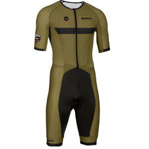 Planet Gates 7 / M RIGHTTRACK Trisuit Men's Summer Triathlon Race Short Sleeve Skinsuit Clothing Swimming Cycling Running Competition Apparel