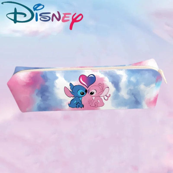 Planet Gates 7 New Disney Stitch Anime Pencil Case Stitch Print Pen Bag Cartoon Students Storage Bag Stationery kids Toy Christmars Gift