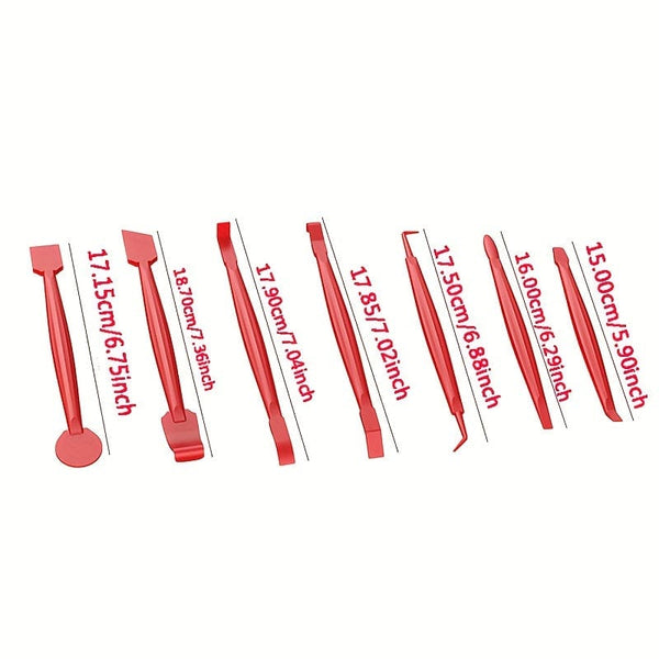 Planet Gates 7 Piece Set 7pcs/set Car Gap Scraper Tools