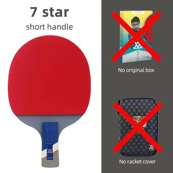 Planet Gates 7 star CS / CHINA Loki E-Series Table Tennis Racket Professional Carbon Blade Ping Pong Racket Paddle High Elastic Rubber