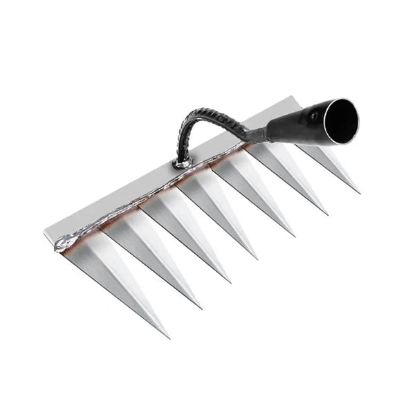 Planet Gates 7 teeth / China Gardening Hoe Weeding Rake Steel Farm Tool Grasping Raking Level Loosen Soil Harrow Clean Leaves Collect Weeds Agricultural Tool
