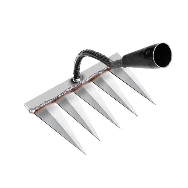 Planet Gates 7 teeth / China Gardening Hoe Weeding Rake Steel Farm Tool Grasping Raking Level Loosen Soil Harrow Clean Leaves Collect Weeds Agricultural Tool